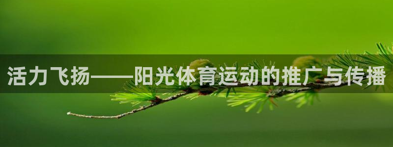 米兰体育官网下载招商电话号码是多少：活力飞扬——阳光体育运动